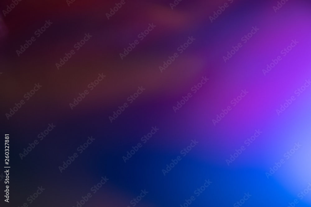 Wall mural blurred purple and blue color gradient. glowing abstract background. lens flare effect.