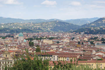 Fototapeta na wymiar Blick auf Florenz von der Piazza Michelangelo