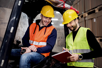 Warehouse Workers on duty