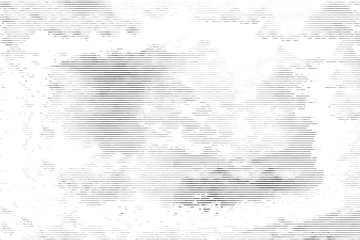Obraz premium Halftone monochrome grunge horizontal lines texture.