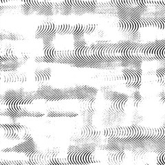 Halftone monochrome grunge lines texture.
