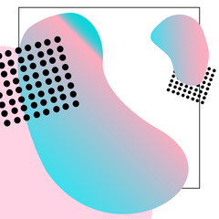 Modern geometric pink blue white colors abstract background ui