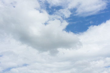 Beautiful white fluffy clouds in the blue sky day, cloud day. It best for background, abstract or blur.