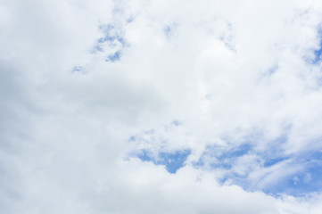 Beautiful white fluffy clouds in the blue sky day, cloud day. It best for background, abstract or blur.