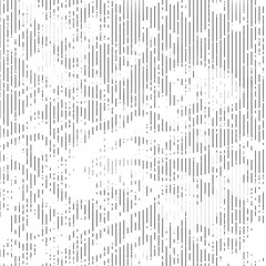 Halftone monochrome grunge vertical lines texture.