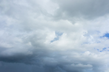 Beautiful white fluffy clouds in the blue sky day, cloud day. It best for background, abstract or blur.