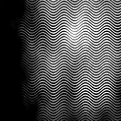 Halftone monochrome grunge lines texture.