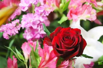 カラフルな花束