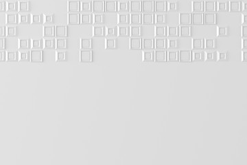 Obraz premium Abstract background based on a random volume of square elements 3D illustration
