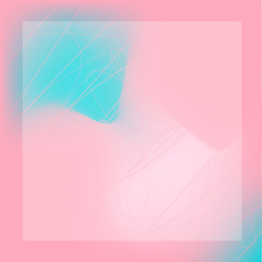 Modern geometric pink blue white colors abstract background text box