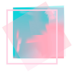 Modern geometric pink blue white colors abstract background ui