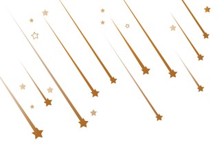 The falling stars are a simple drawing. Vector © raz234