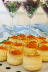 caviar and tartlets