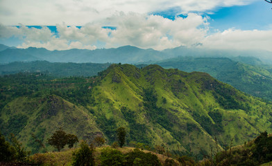 View from ella rock over little adam's peak in Sri Lanka