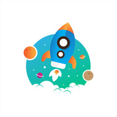 illustration of a rocket