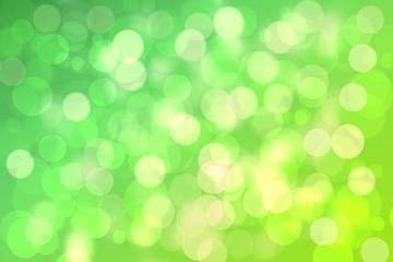 Obraz premium Abstract colorful gradient yellow green bokeh lights background texture.