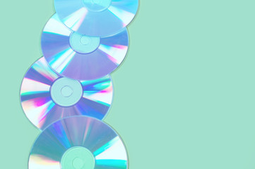 Background of compact disks or dvds