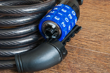 Combination lock bicycle accessory for bike protection and security
