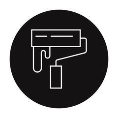 Paint brush and paint roller.