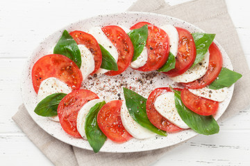 Delicious italian caprese salad