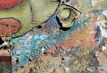 vieux mur peint...usure