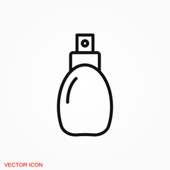 Perfume icon vector sign symbol for design