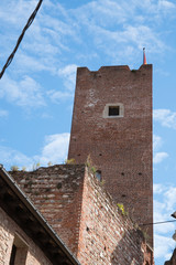tower of Castello degli Ezzelini in Bassano del Grappa, Italy