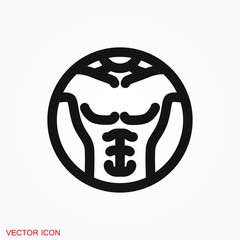 Weight loss icon vector sign symbol for design