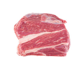 Fresh beef steak isolated on white background