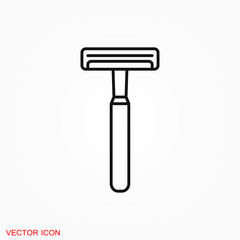 Razor icon vector sign symbol for design