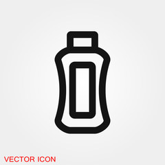 Tube container for cream icon vector sign symbol for design