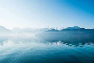 Lake of Lucerne. Weggis. Switzerland