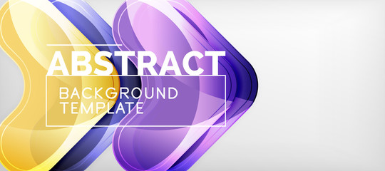 Shiny glossy arrows background, clean modern geometric design, futuristic composition