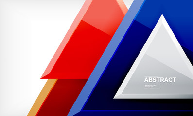 Tech futuristic geometric 3d shapes, minimal abstract background