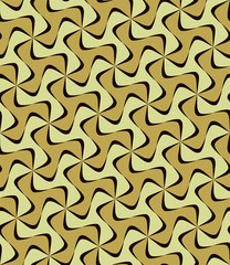 Repeating monochrome twisted stripe pattern