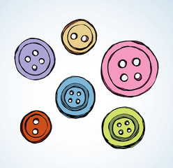 Button. Vector drawing