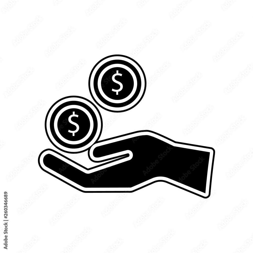 Poster salary from donation icon. element of blood donation for mobile concept and web apps icon. glyph, fl