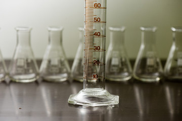 details of analog film lab equipment on the table
