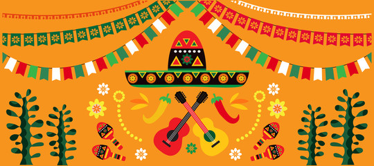 Mexican festive  background1