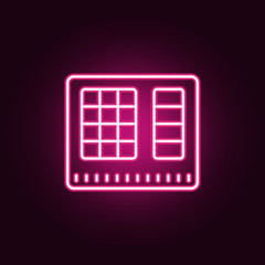ATM interface neon icon. Elements of Banking set. Simple icon for websites, web design, mobile app, info graphics