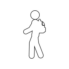 schoolboy icon. Element of back to school for mobile concept and web apps icon. Outline, thin line icon for website design and development, app development