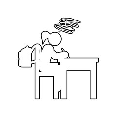 intricate thoughts icon. Element of back to school for mobile concept and web apps icon. Outline, thin line icon for website design and development, app development