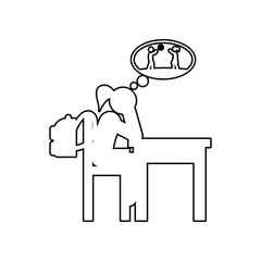 boring lesson icon. Element of back to school for mobile concept and web apps icon. Outline, thin line icon for website design and development, app development