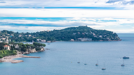 Fototapeta premium Saint-Jean-Cap-Ferrat, beautiful bay in Provence
