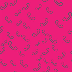 seamless pattern vector retro telephone handset .