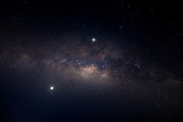 Obraz na płótnie Canvas Milky way galaxy and stars.