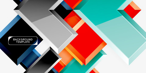 Glossy arrows geometric background