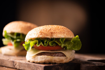 Burger with cheese