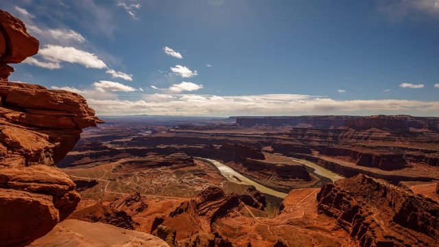 Time Lapse of the clouds moving above the amazing and rugged landscapes of Southern Utah.