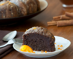 Dark Cake with Orange